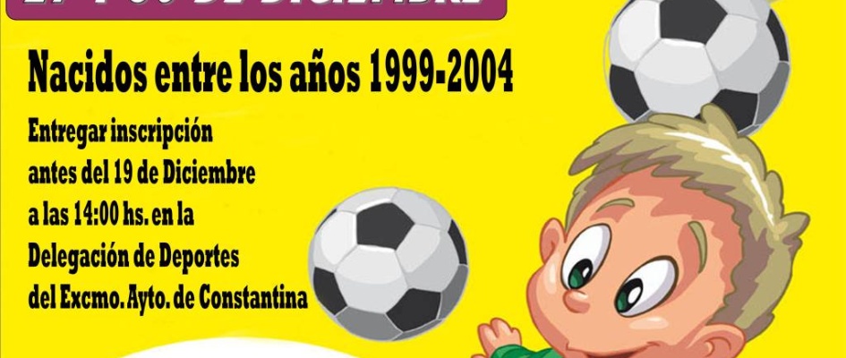 CARTEL TORNEO futbol-sala infantil navidad 2014