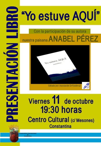 Cartel presentación libro Anabel Pérez 11102013