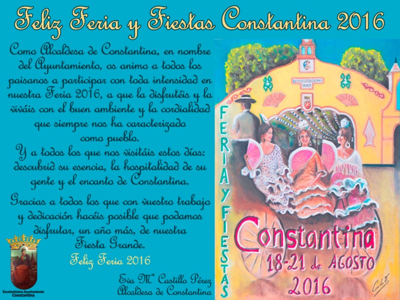 Feliz Feria alcaldesa Constantina