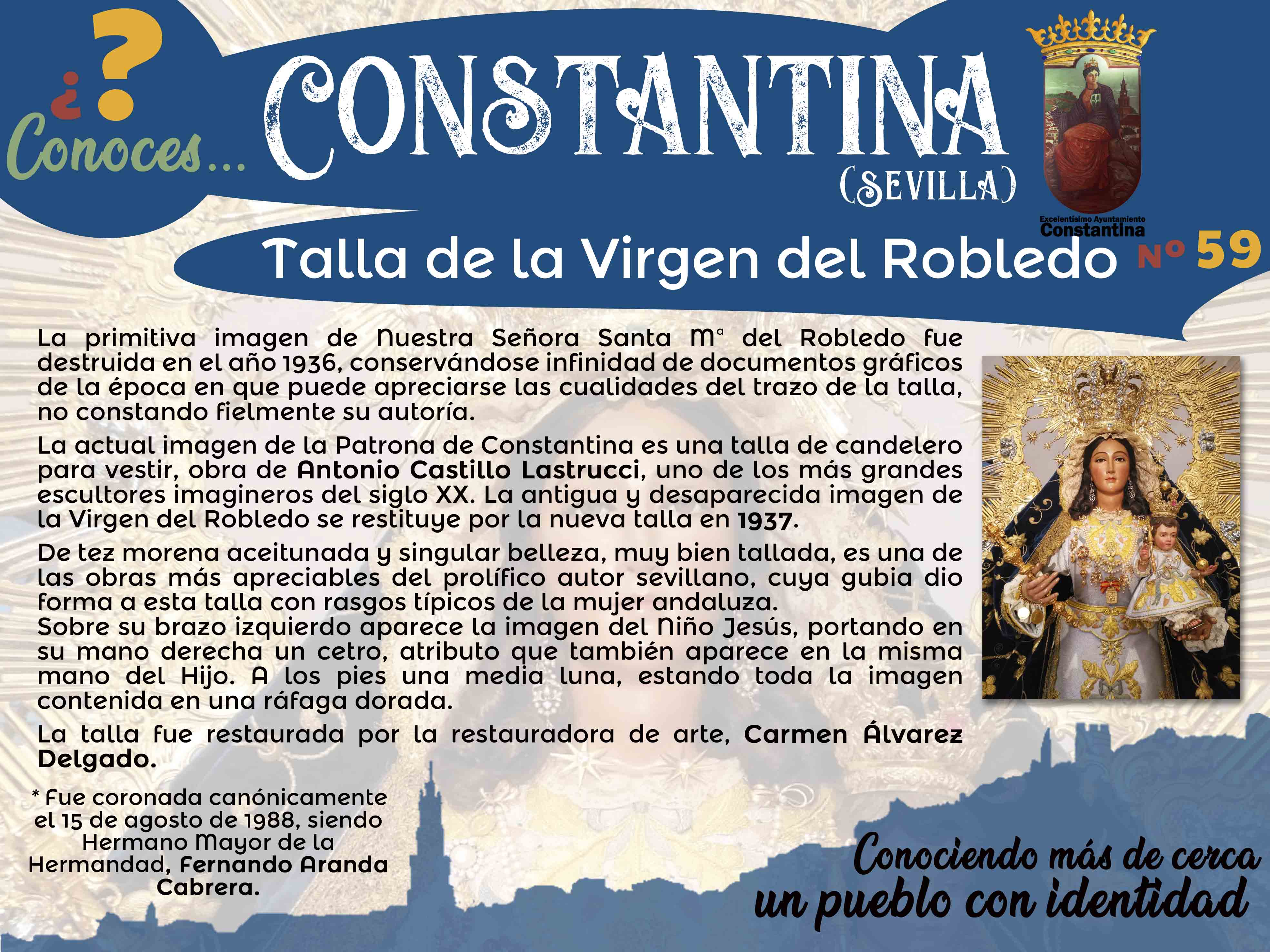59 Talla de la Virgen del Robledo Constantina