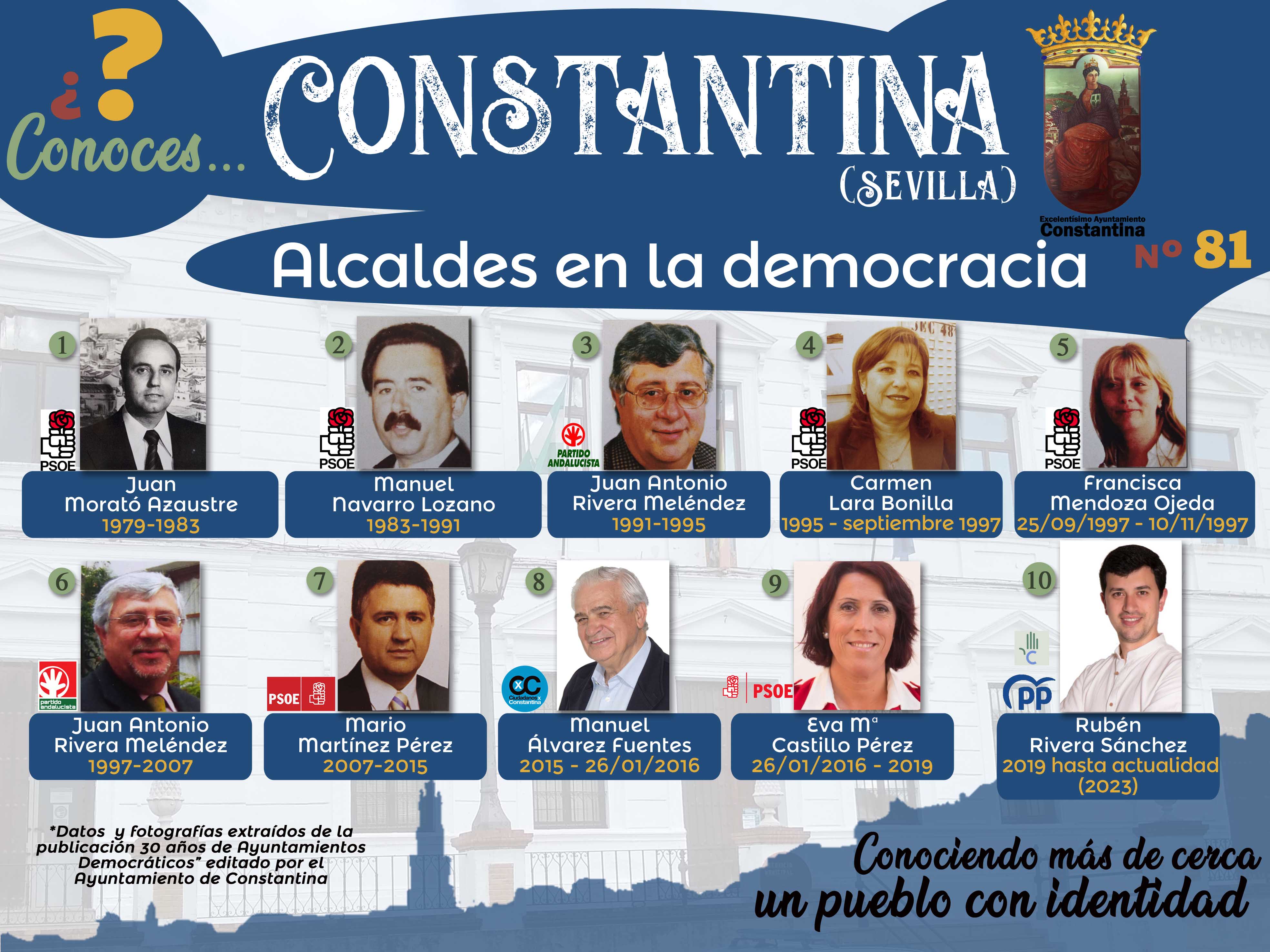 81 Alcaldes en la Democracia Constantina